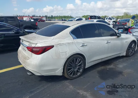 2019 Infiniti Q50 3.0T Red Sport 400 from USA, damaged, VIN JN1FV7AP4KM760365